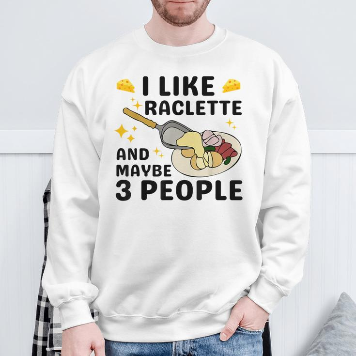 Swiss Cheese Raclette Sweatshirt Gifts for Old Men