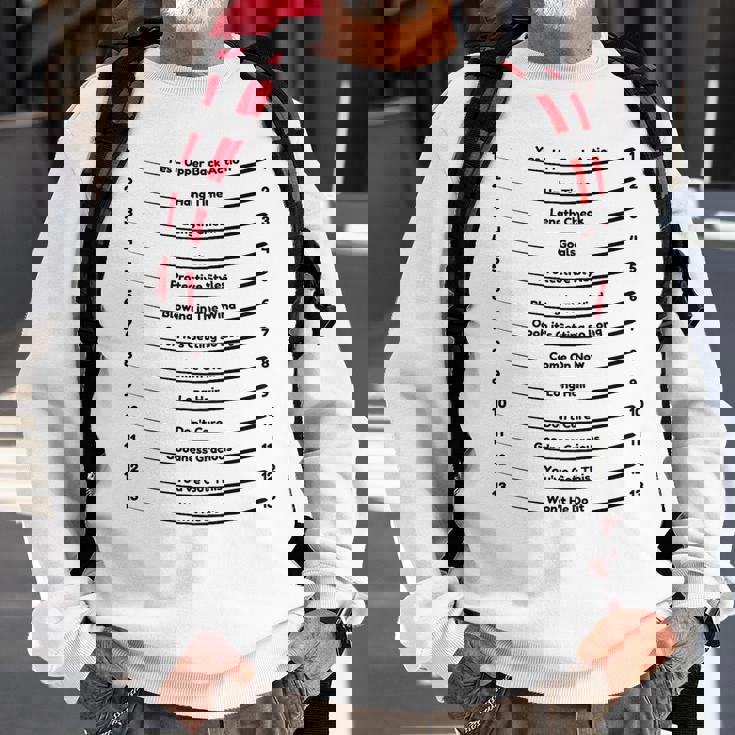 Track Your Long Hair Length Check Hair On The Back Of The Sweatshirt Gifts for Old Men
