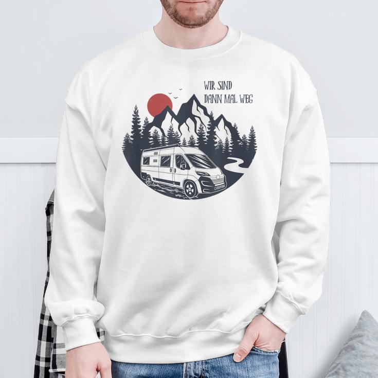 Transit Car Camping Wir Sind Dann Mal Weg Sweatshirt Geschenke für alte Männer