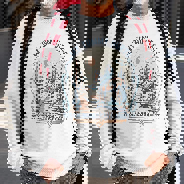 My Tummy Hurts But I'm Being Brave About It Sweatshirt Gifts for Old Men