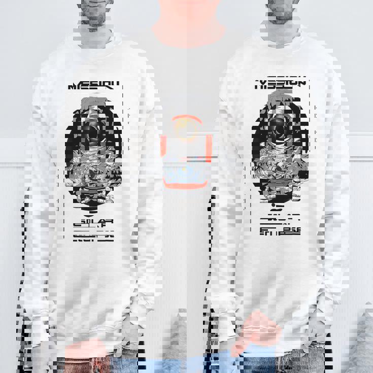 Usa 2024 Solar Eclipse Astronaut Space Photography Sweatshirt Gifts for Old Men