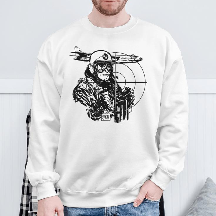 Usa World War 2 Bomber Ww2 Vintage Wwii Military Pilot Sweatshirt Gifts for Old Men