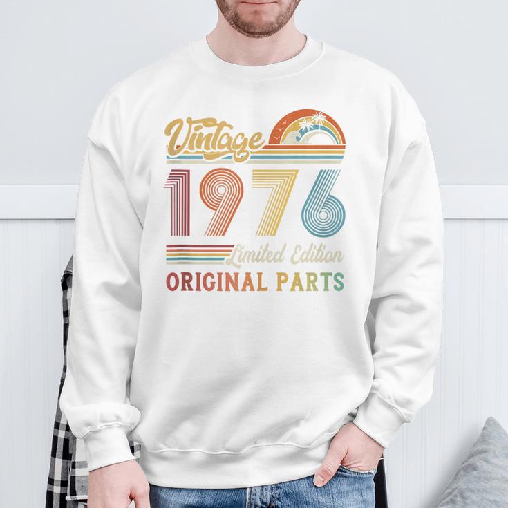 Vintage 1976 Limited Edition Original Parts Sweatshirt Gifts for Old Men