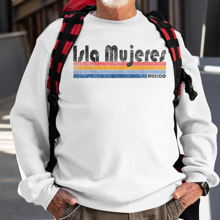 Vintage 1980S Style Isla Mujeres Mexico Sweatshirt Gifts for Old Men