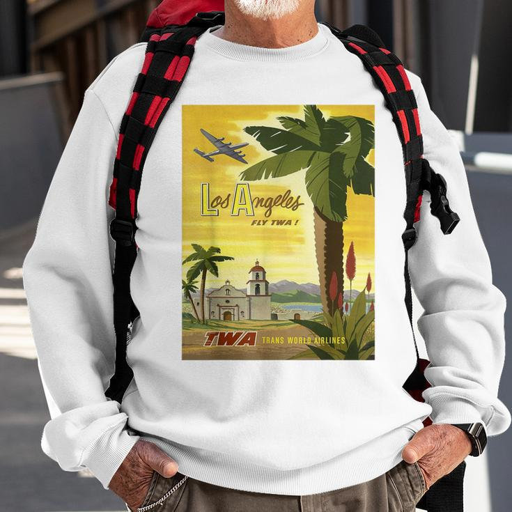 Vintage Poster Los Angeles Retro Sweatshirt Gifts for Old Men