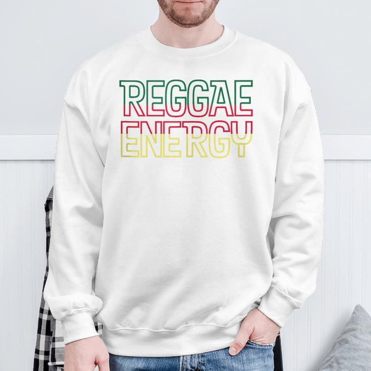 Vintage Reggae Energy Caribbean Love Rasta Roots Reggae Sweatshirt Gifts for Old Men