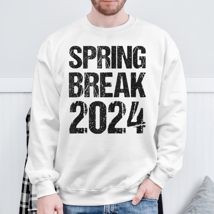 Vintage Spring Break 2024 Spring Break Teacher Sweatshirt Gifts for Old Men