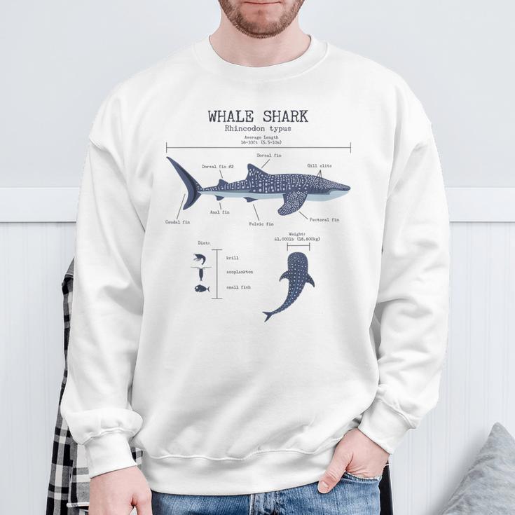 Whale Shark Anatomy Herren Damen Kinder Walhai Sweatshirt Geschenke für alte Männer