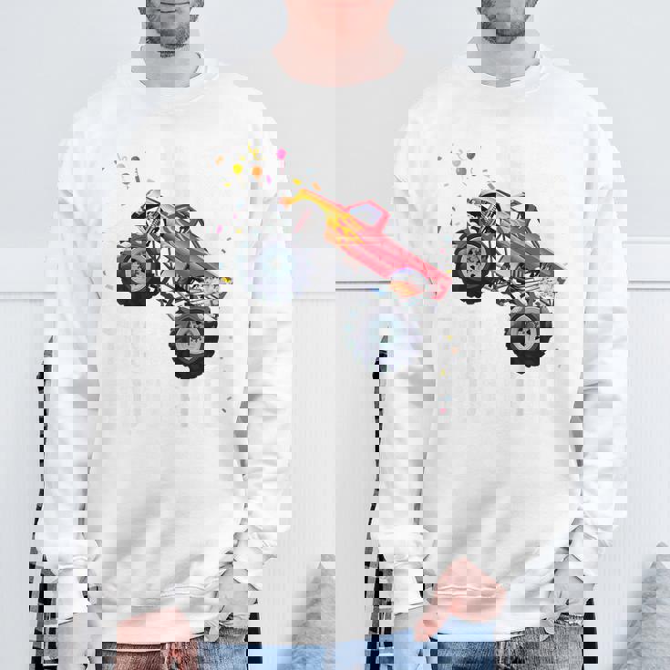 Youth 5 Year Old Monster Truck Car 5Th Birthday Boy Sweatshirt Gifts for Old Men