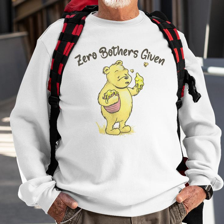 Zero Bothers Given Bear Sweatshirt Gifts for Old Men