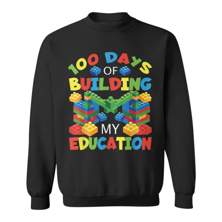 100 Days Of Building My Education Construction Block Sweatshirt