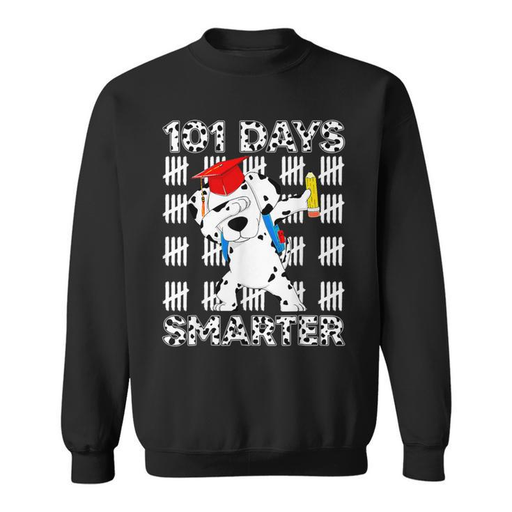 100 Days Of School Dalmatian Dog Boy Kid 100Th Day Of School Sweatshirt