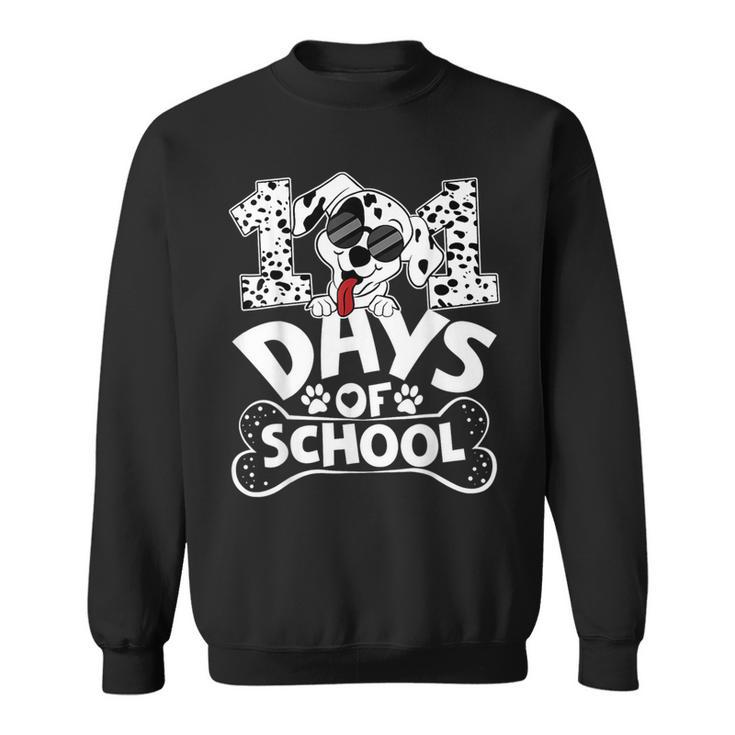 100 Days Of School Dalmatian Dog Boy Kid 100Th Day Of School Sweatshirt