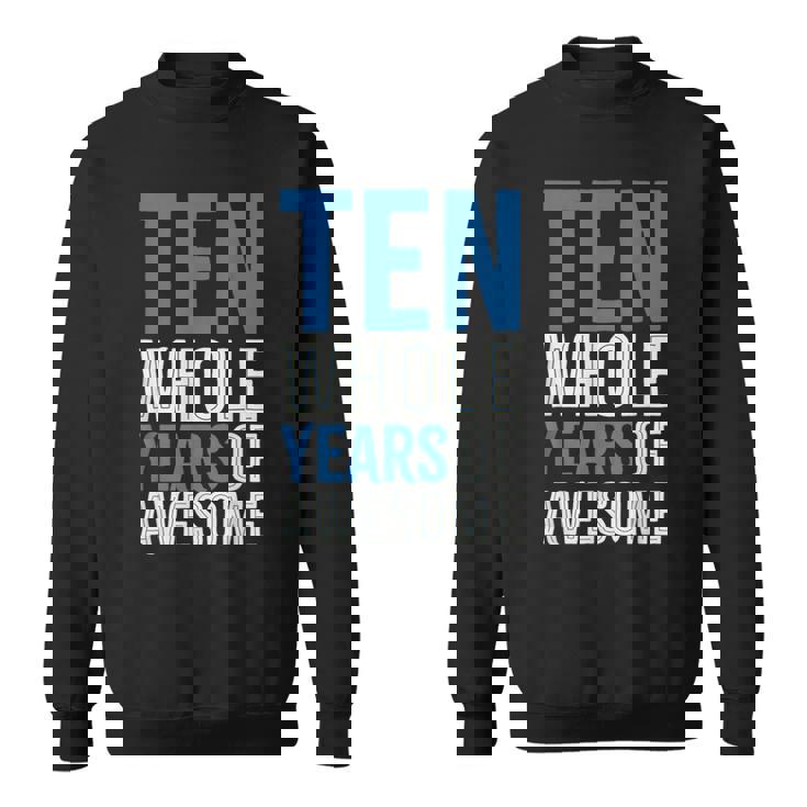 10Th Birthday Gamer 10 Year Old Bday Boy Ten Son Sweatshirt