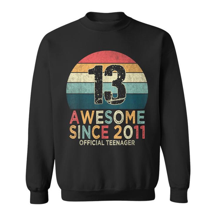 13Th Birthday Vintage Retro 13 Years Old Official Nager Sweatshirt