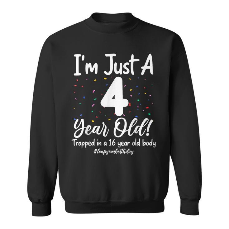 16 Years Old Birthday Leap Year 4 Boys Girls Kid Sweatshirt