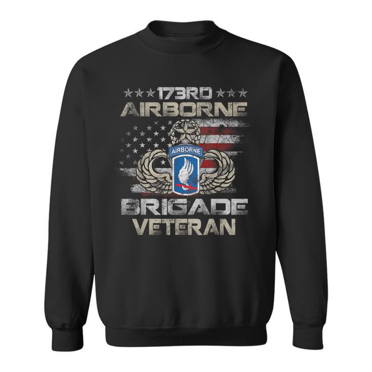 173Rd Airborne Brigade Veteran Flag Us Airborne Paratrooper Sweatshirt