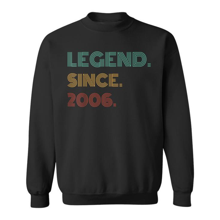 18 Years Old Legend Since 2006 18Th Birthday Sweatshirt