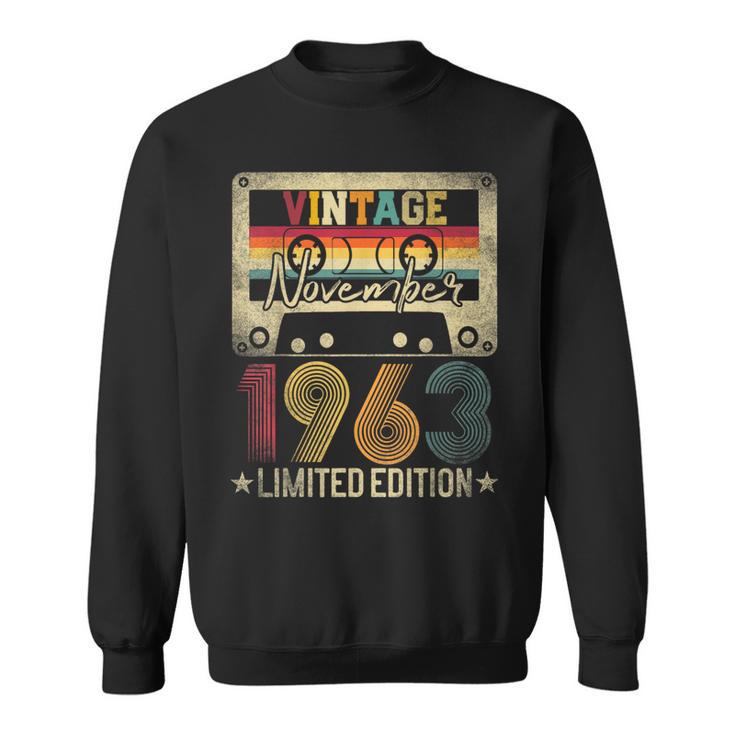 1963 November 58Th Birthday Limited Edition Vintage Sweatshirt