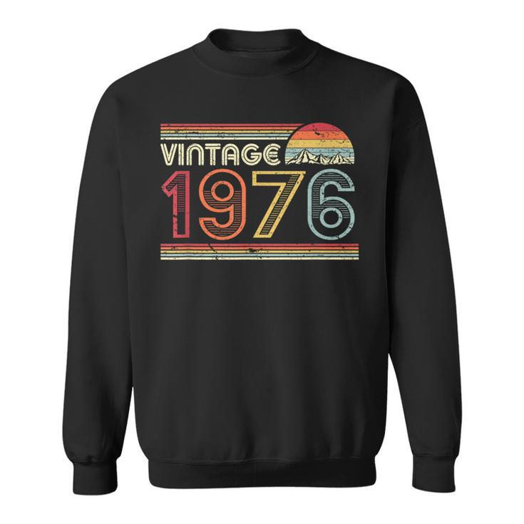 1976 Vintage T Birthday Retro Style Sweatshirt