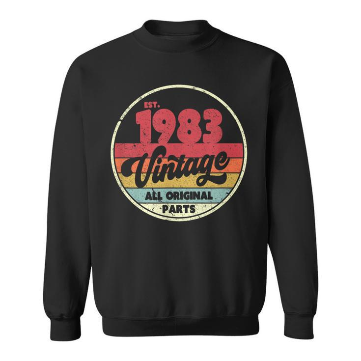 1983 Vintage T Birthday Retro Style Sweatshirt