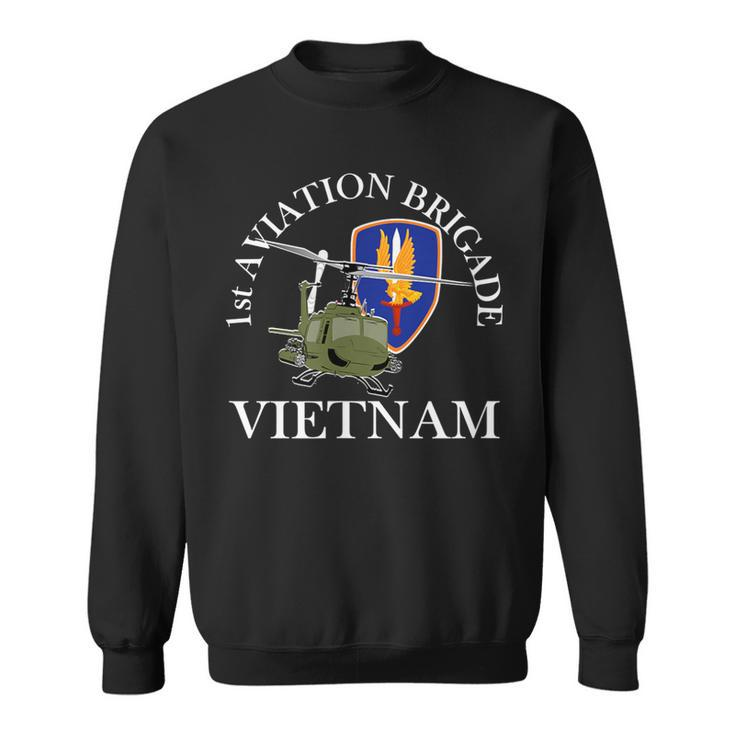 1St Aviation Brigade Vietnam Veteran The Golden Hawks Xmas Sweatshirt