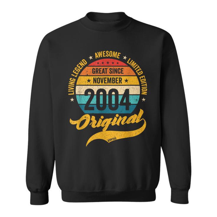 20 Geburtstag Retro November 2006Intage Bday Classic Sweatshirt