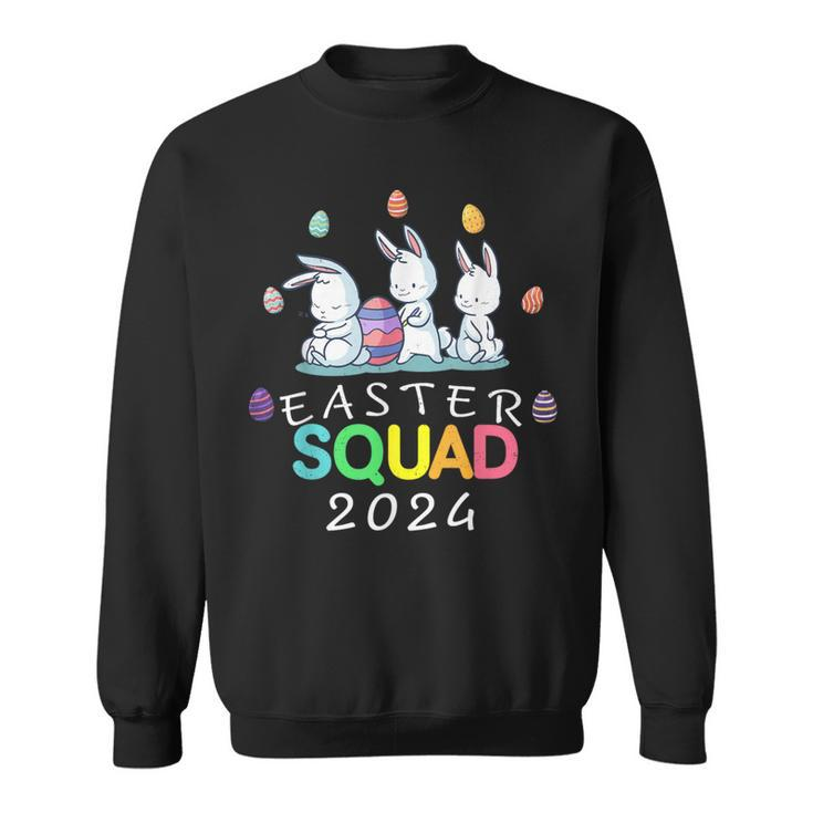 2024 Easter Squad Family Matching Bunny Egg Hunt Group Sweatshirt