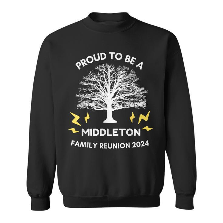 2024 Middleton Family Reunion Party Matching Family Tree Sweatshirt