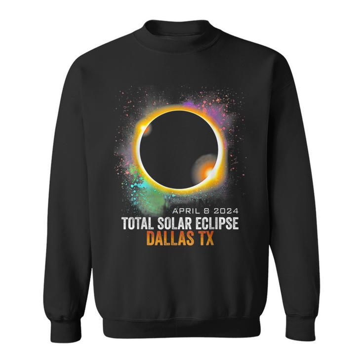 2024 Solar Eclipse Dallas Texas Usa Totality April 8 2024 Sweatshirt