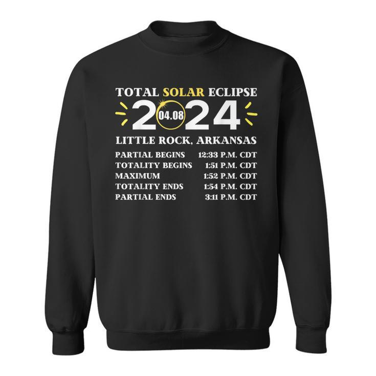 2024 Total Solar Eclipse April 8 Path Of Eclipse Arkansas Sweatshirt