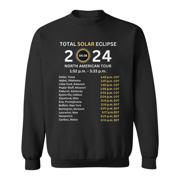 2024 Total Solar Eclipse April 8 Path Of The Eclipse Group Sweatshirt