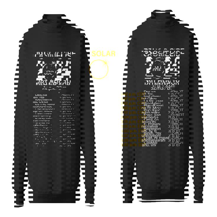 2024 Total Solar Eclipse April 8 Path The Eclipse Women Sweatshirt