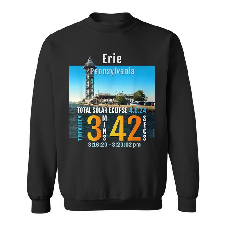 2024 Total Solar Eclipse Totality In Erie Pennsylvania 25 Sweatshirt