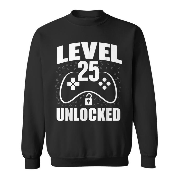 25Th Birthday Gaming Gamer 25 Years Old Bday Sweatshirt