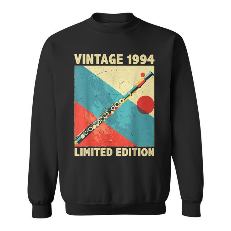 30 Years Old Vintage 1994 Flute Lover 30Th Birthday Sweatshirt