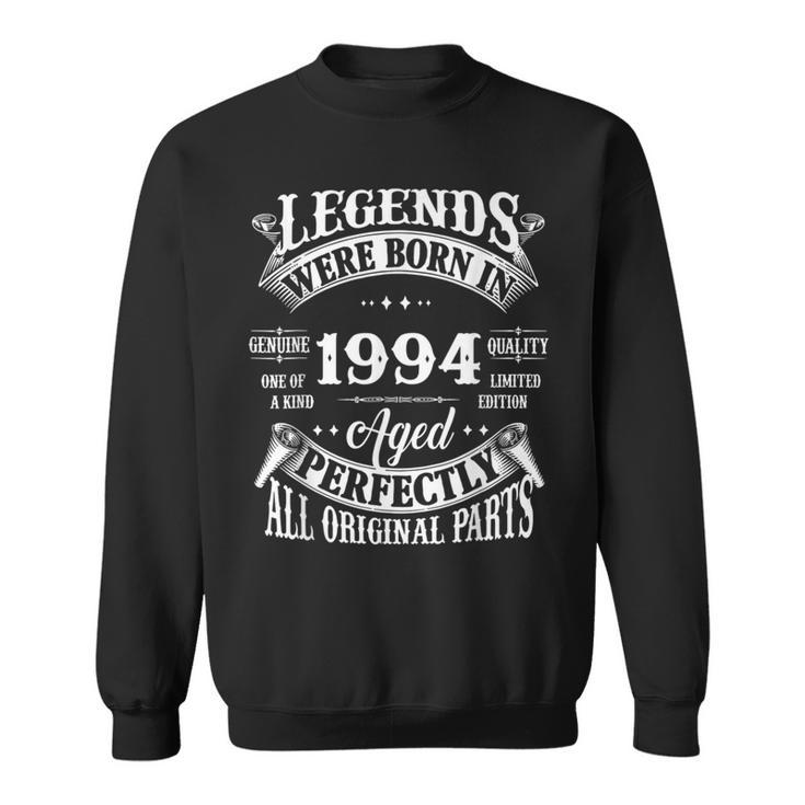 30Th Birthday Vintage Born In 1994 30 Years Old B-Day Sweatshirt