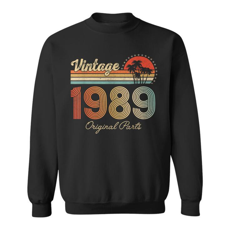 35 Year Old Vintage 1989 Limited Edition 35Th Birthday Retro Sweatshirt