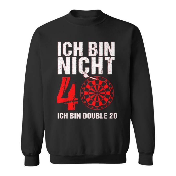 40 Geburtstag Geschenk-Idee Mann Lustiger Dart Spruch Darts Sweatshirt