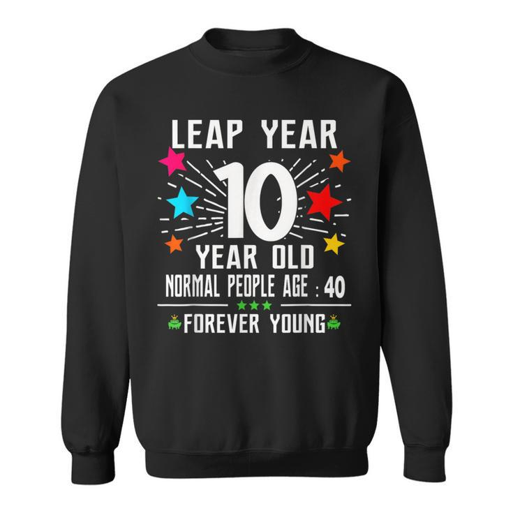 40 Years Old Birthday Leap Year 10 Year Old 40Th Bday Sweatshirt