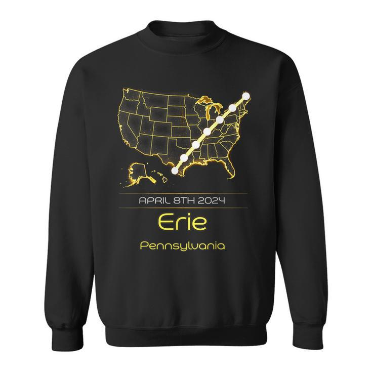 40824 Total Solar Eclipse 2024 Erie Pennsylvania Sweatshirt