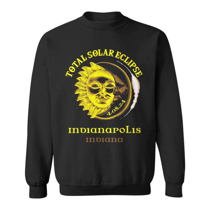 40824 Total Solar Eclipse 2024 Indianapolis Indiana Sweatshirt