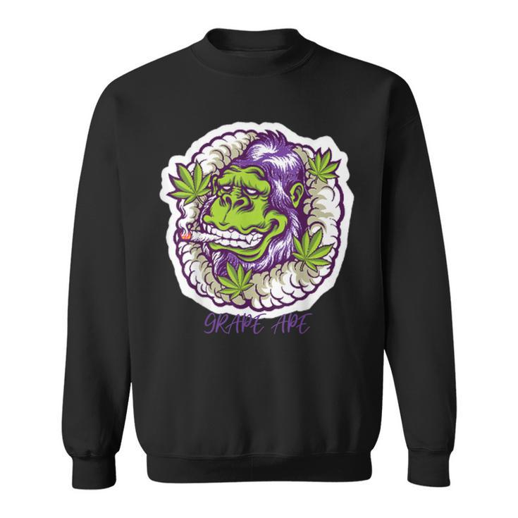 420 Cannabis Culture Grape Ape Weed Strain Sweatshirt
