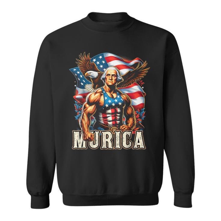 4Th Of July Patriotic George Washington July 4Th Usa Sweatshirt