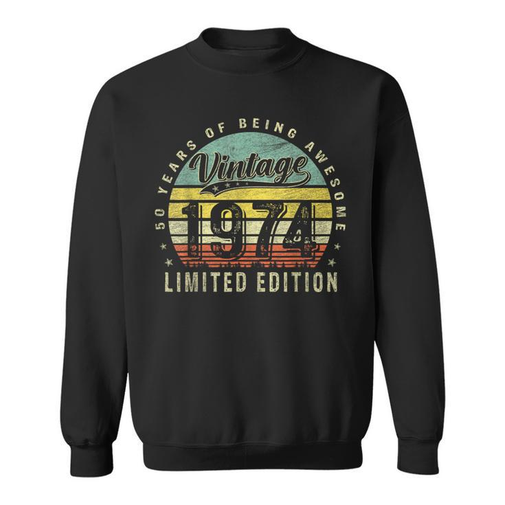 50 Year Old Vintage 1974 Limited Edition 50Th Birthday Sweatshirt