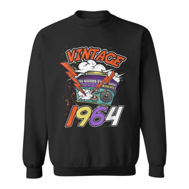 57Th Birthday Vintage Music 1964 Sweatshirt