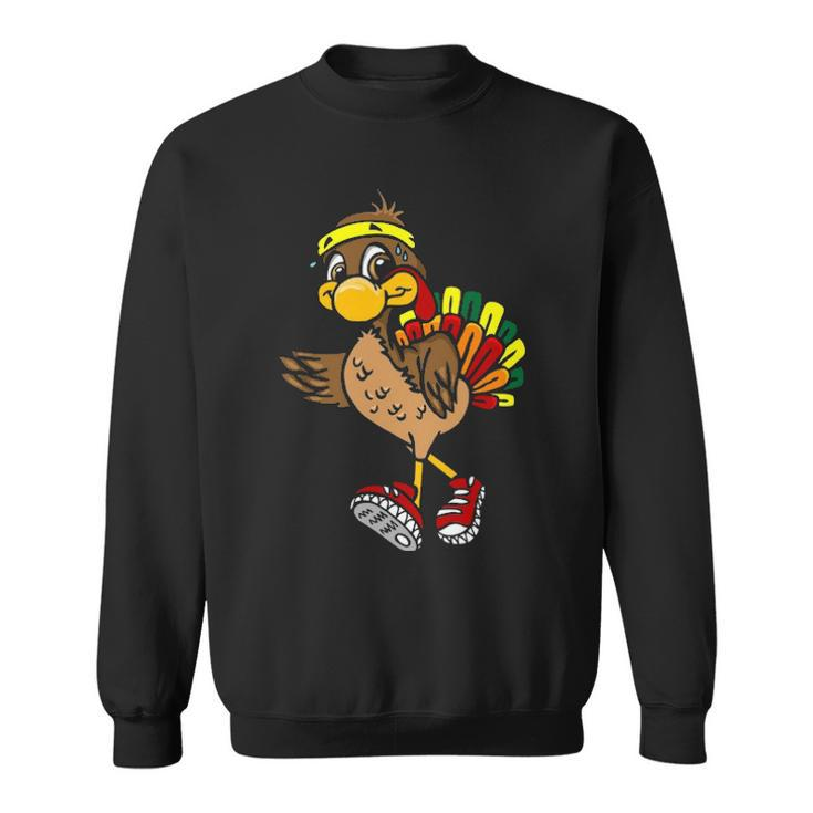 5K Turkey Trot Squad Pilgrim Thanksgiving Running Sweatshirt