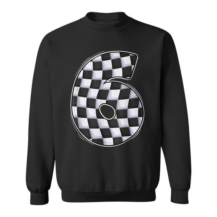 6 Year Old Pit Crew Boy Car Racing 6Th Birthday Race Car Sweatshirt