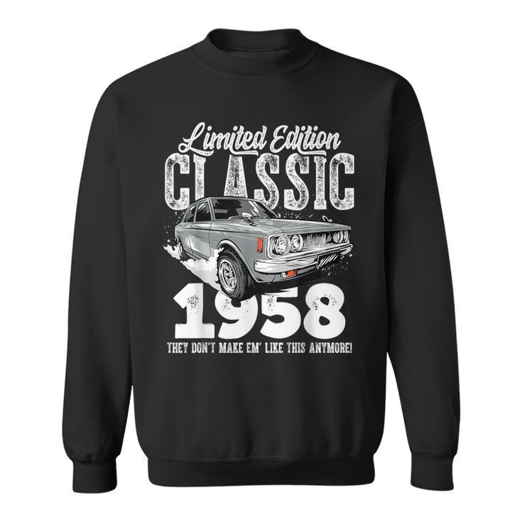 65Th Birthday Vintage Classic Car 1958 B-Day 65 Year Old Sweatshirt