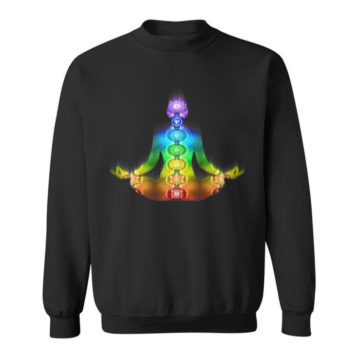 7 Chakras Yoga Meditation Sweatshirt